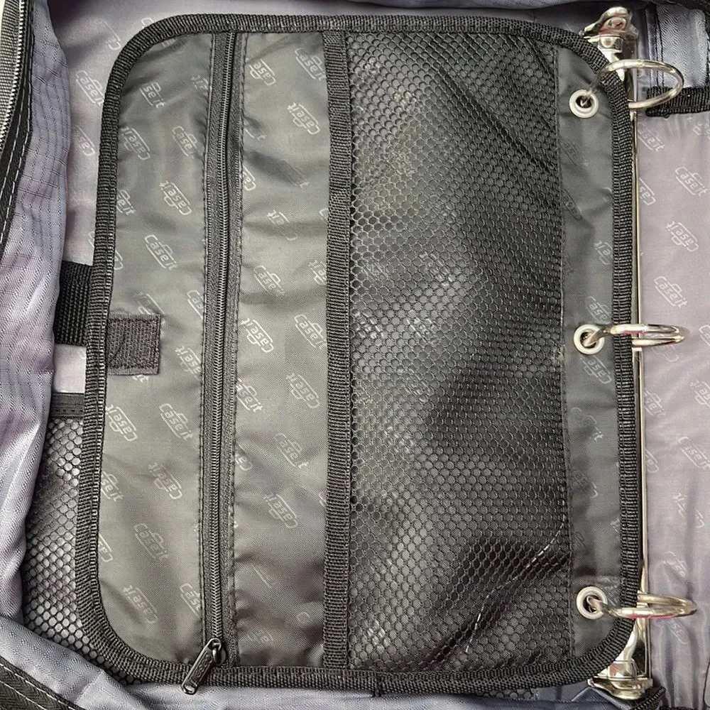 Case it file binder with shoulder straps for home office